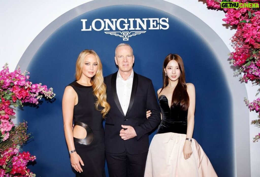 Bae Suzy Instagram - With Matthias and Jennifer lawrence(❤️) #minidolcevita 💙 @longines