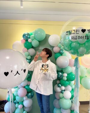 Baekhyun Instagram - 😘🍏#BRINGGREEN#브링그린