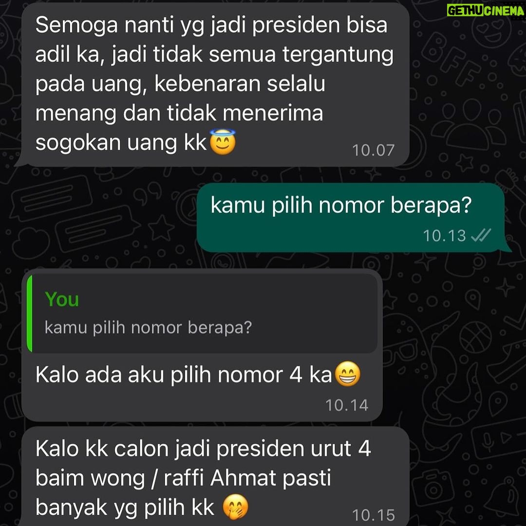 Baim Wong Instagram - Gara2 debat presiden. Anjay kasian tokonya. Tapi lampunya bagus ! ⭐️⭐️⭐️⭐️⭐️