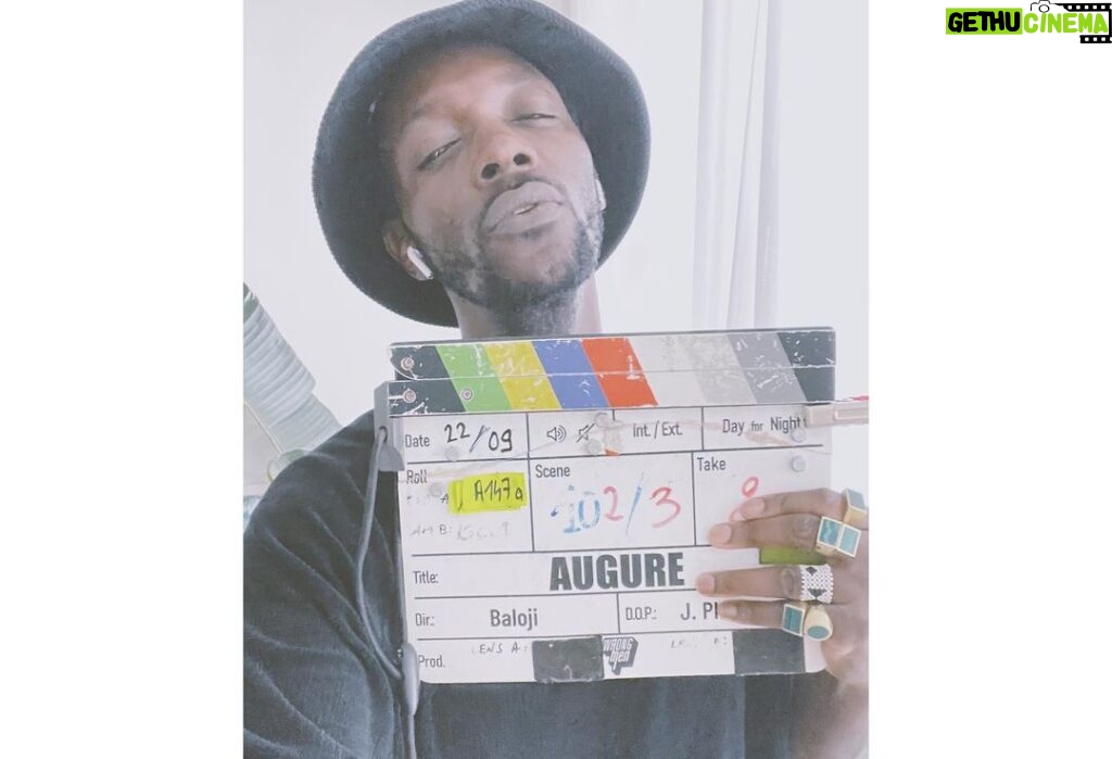 Baloji Tshiani Instagram - Scene 102 : outside mine- night /take 3 AUGURE-film shooting is completed! Sometimes, it does take an entire village to make a film. For magical realism cinema it takes two, one in Bandal, one in Ixelles. 🖤Thank you Benoit Roland for pushing our luck! Thanks to the entire team and cast! Trust and reciprocity.