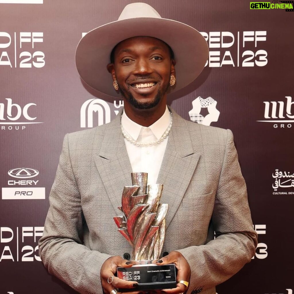 Baloji Tshiani Instagram - 🏆🏆 Best Cinematic Achievement Trophy @redseafilm for AUGURE/OMEN Love to the all crew and cast for achieving this together.