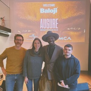 Baloji Tshiani Instagram - 🇫🇷VENDREDI 24 NOVEMBRE 
AUGURE : 4 SINGLES DE PRÉSENTATION 
Chacun de ses titres est écrit du point de vue d’un des protagonistes du film Augure 
+ Je suis fier d’annoncer la sortie de la Soundtrack au printemps chez le label MCA (Universal France) 
Merci pour votre confiance Alex, Anais, Julien et toute la team MCA 
Merci à ma fab team : Lisa, Arnaud Ablaze et le TOPAZ crew 

🇬🇧FRIDAY 24 NOVEMBER 
AUGURE: 4 PRESENTATION SINGLES 
Each track is written from the point of view of one of the protagonists of the film OMEN
+ I'm proud to announce that the Soundtrack will be released this spring on the MCA label (Universal France). 
Thank you for your trust Alex, Anais, Julien and the whole MCA team. 
Thanks to my fab team: Lisa, Arnaud Ablaze and the TOPAZ crew

Photo : Kristin Lee Moolman 
AD & style : Baloji 
Assistant photograph : David Clifford Holmes 
Stylist assistant: Eveline Briand 
Set designer : Laure Belkhiri + Emile Nelis-Culot 
Assistant designer: Luciano Basafo
MUA: Claudia Giboia
Brands : CC x JJ Van esche + Elke Hoste 
Flowers collar : Bloomen Van Cornelis 
Photo retouches: Thomas Boyer 
Headpiece : Maitre Chape JC Bolaji
Line Production : Celine Le Provost + Arnaud Ablaze 
Local Production: Keben for Neo labo 
Location Manager: Charles « Aigle » Kanushipi 
Assistant production : Gabrel Zungawu Ongo 
graphic design : V&