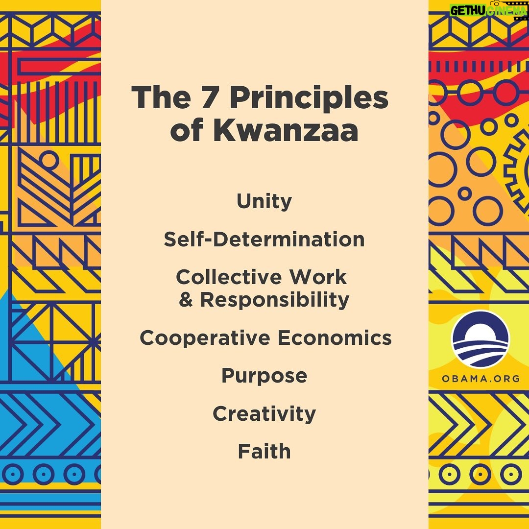 Barack Obama Instagram - Michelle and I send our best wishes to families celebrating Kwanzaa this holiday season. Today begins a week-long celebration of African-American heritage and culture. As folks gather to light the Kinara, we hope you have a happy Kwanzaa.