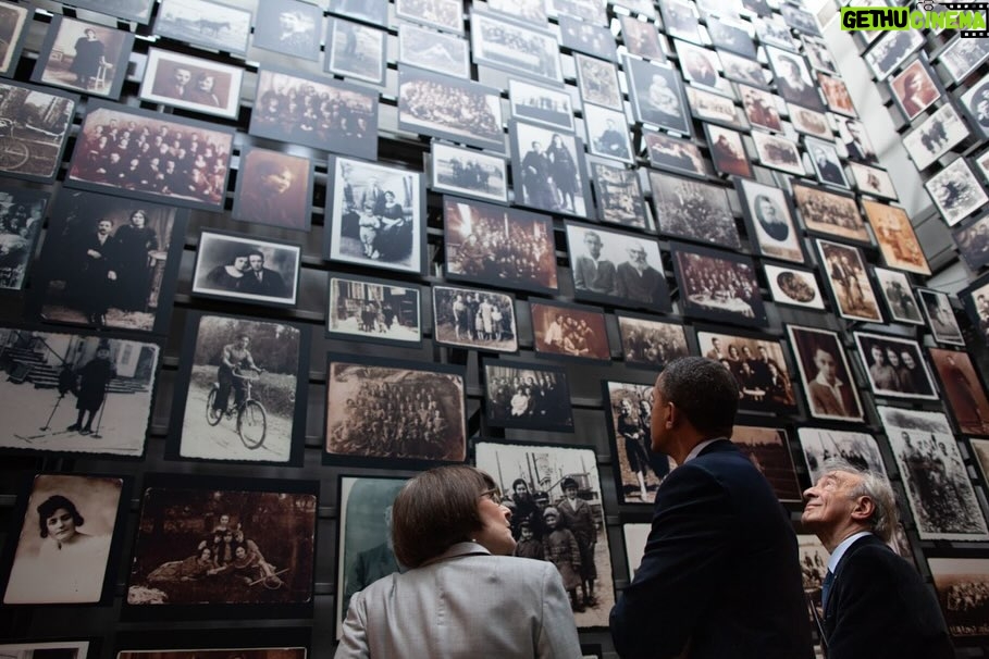 Barack Obama Instagram - On #HolocaustRemembranceDay, we pay tribute to the legacy of Dr. Elie Wiesel: a writer, activist, and Holocaust survivor who used his voice to educate the world on the atrocities of the Holocaust and the collective duty we have to confront systems of oppression. In addition to writing his seminal memoir “Night,” Wiesel was a passionate activist who used his platform to shine a light on injustice, emphasizing the power of storytelling to eradicate hate and promote human dignity. His commitment to public service has inspired the work of many world leaders, including President Obama. At the Obama Presidential Center, the Foundation will celebrate the work of people like Dr. Wiesel through named spaces on campus that honor those “on whose shoulders we stand” – individuals who have contributed to the advancement of equality and justice in the United States and around the world. The campus will include the Dr. Elie Wiesel Auditorium: a space for people to tell their stories, engage in discourse, and find collaborative solutions to help build a safer and more just society. To learn more about the Elie Wiesel Auditorium, click the link in our bio.