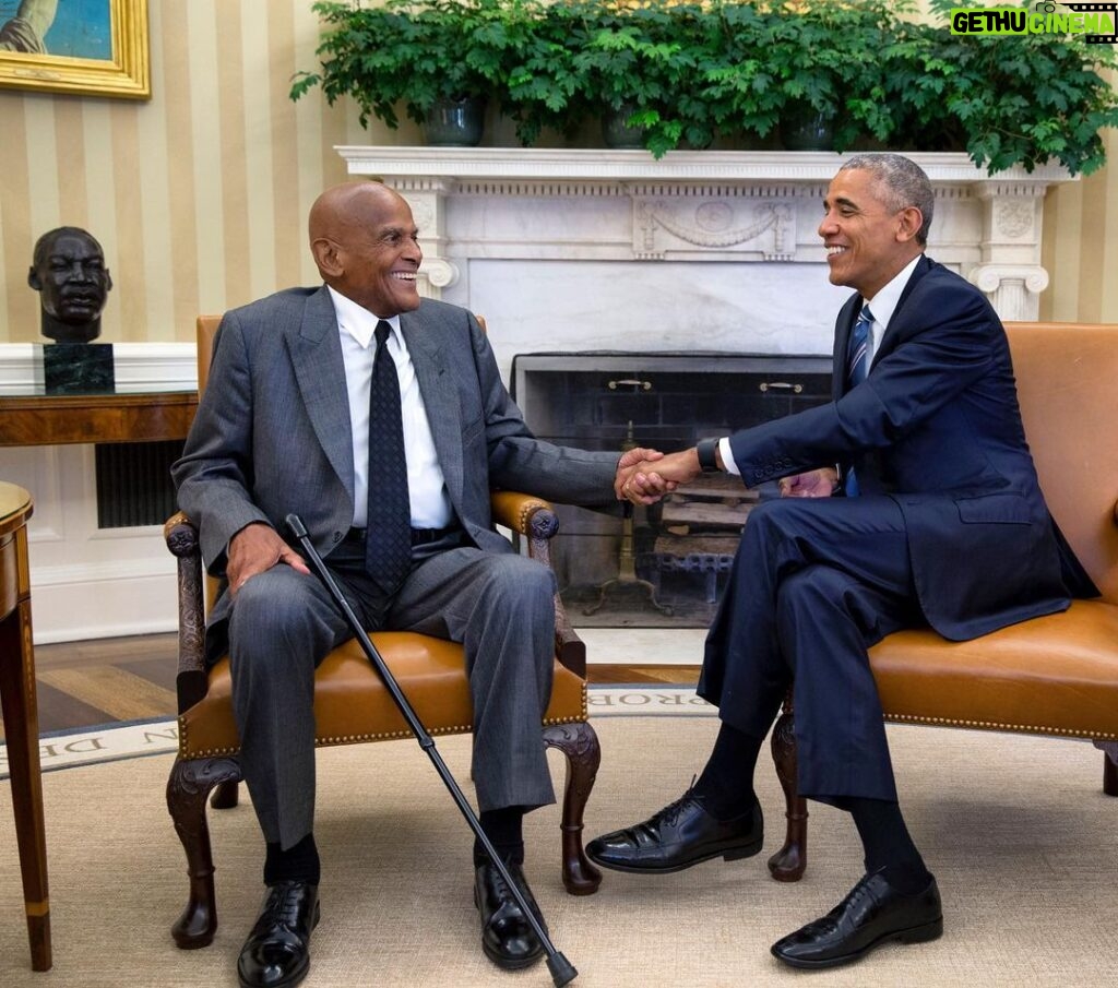 Barack Obama Instagram - Harry Belafonte was a barrier-breaking legend who used his platform to lift others up. He lived a good life—transforming the arts while also standing up for civil rights. And he did it all with his signature smile and style. Michelle and I send our love to his wife, kids, and fans.