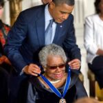 Barack Obama Instagram - Today would have been Dr. Maya Angelou’s 95th birthday. When I awarded her the Presidential Medal of Freedom in 2011, I talked about how this phenomenal woman changed the world with her words. Today is a good day to re-share it: As a girl, Marguerite Ann Johnson endured trauma and abuse that actually led her to stop speaking. But as a performer, and ultimately a writer, a poet, Maya Angelou found her voice. It’s a voice that’s spoken to millions, including my mother, which is why my sister is named Maya. By holding on, even amid cruelty and loss, and then expanding to a sense of compassion, an ability to love—by holding on to her humanity—she has inspired countless others who have known injustice and misfortune in their own lives. I won’t try to say it better than Maya Angelou herself, who wrote that: History, despite its wrenching pain, Cannot be unlived, and if faced with courage, Need not be lived again. Lift up your eyes upon The day breaking for you. Give birth again To the dream . . .