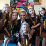 Barack Obama Instagram - On the International Day of Women and Girls in Science, let’s help girls everywhere pursue careers in science, technology, engineering and math. At the White House Science Fairs, we used to invite young people from across the country to share their ideas and hard work. I always looked forward to it. One year, I met this talented group of Girl Scouts from Tulsa, Oklahoma who saw the impact of devastating floods in Colorado and designed a flood-proof bridge using Lego bricks. They also brought me some pretty great headgear. Our world is better with the ideas and perspectives of girls like them. So let’s make sure we do our part to give them the support and tools they need to reach their full potential.