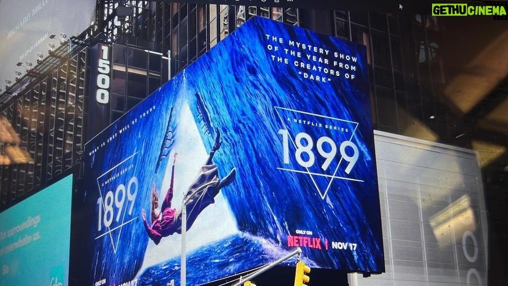 Baran bo Odar Instagram - 1899 at New York Time Square… Did you already start watching? @netflix1899 @netflix @netflixde #1899netflix