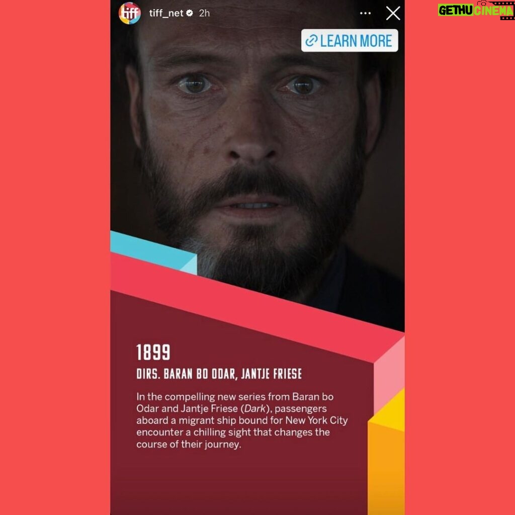 Baran bo Odar Instagram - We are thrilled to share with you that 1899 will celebrate its world premiere at the 47th Toronto International Filmfestival. @tiff_net #tiff22 @netflix1899 #netflix1899