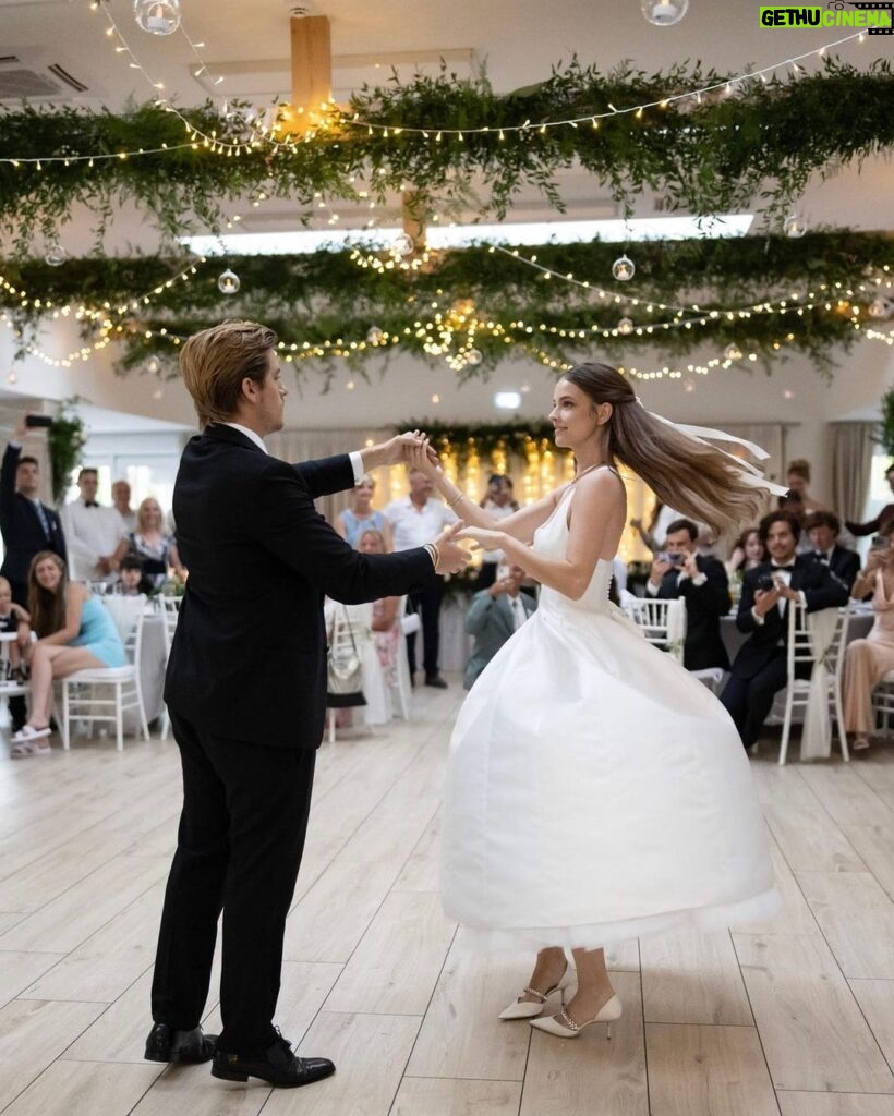 Barbara Palvin Instagram - The Sprouses are officially spouses! Congratulations to @realbarbarapalvin and @dylansprouse, who were married in Hungary—Barbara's home country—on her parent's property, @harlekinbirtok, which doubles as an event venue, surrounded by family and friends. Barbara and Dylan plan to celebrate with a larger wedding in California in the fall. "This past weekend was supposed to be an intimate event, but we ended up having 115 guests in the end because there are a lot of people we care about, and we wanted them all to be there," says Barbara Palvin Sprouse. Tap the link in our bio to go inside their destination wedding in the model's home country of Hungary. Photos: @eskuvoifotosom, @bencebarsony, and @thereduster