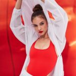 Barbara Palvin Instagram – Your new favorite color way just hit stores in time for summer @alo ‘s Red Hot Summer 🔥🔥