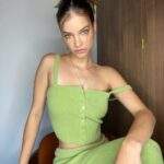 Barbara Palvin Instagram - My new fav set 🤩💚 @revolve @songofstyle
