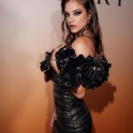Barbara Palvin Instagram - Day and night 🤍🖤 @bulgari #bvlgariaccessories #MFW