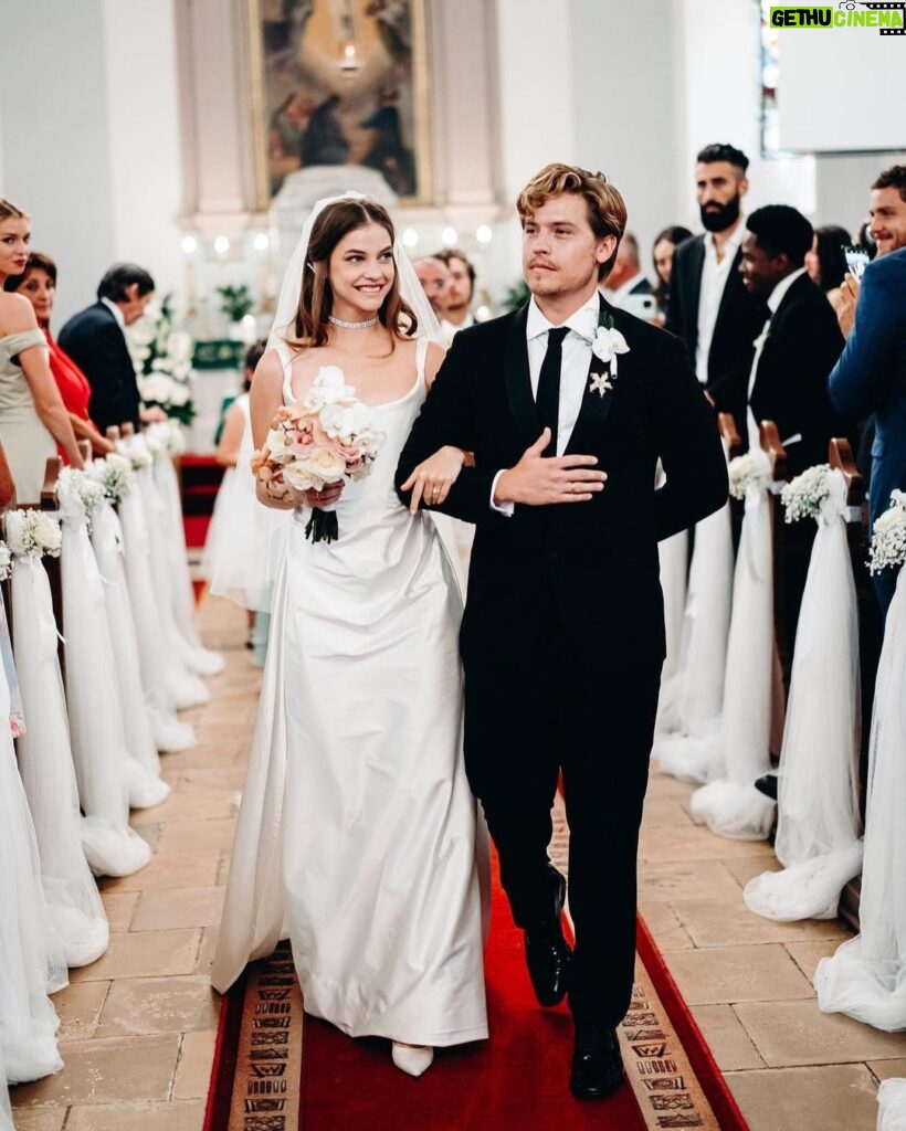 Barbara Palvin Instagram - The Sprouses are officially spouses! Congratulations to @realbarbarapalvin and @dylansprouse, who were married in Hungary—Barbara's home country—on her parent's property, @harlekinbirtok, which doubles as an event venue, surrounded by family and friends. Barbara and Dylan plan to celebrate with a larger wedding in California in the fall. "This past weekend was supposed to be an intimate event, but we ended up having 115 guests in the end because there are a lot of people we care about, and we wanted them all to be there," says Barbara Palvin Sprouse. Tap the link in our bio to go inside their destination wedding in the model's home country of Hungary. Photos: @eskuvoifotosom, @bencebarsony, and @thereduster