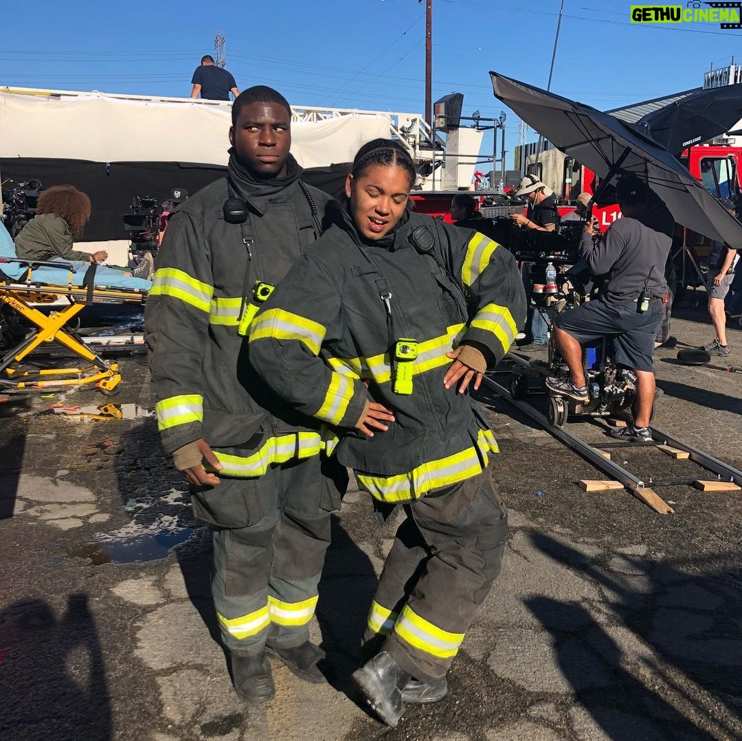 Barrett Doss - 54.5K Likes - Early seasons make me feel old as fuuuck.
Fun fact: the first picture is from a scene we reshot in a different location and time of day before it aired.
Missing @liz_262 who gifted me these gems at the end of season 4. ❤️❤️❤️ #station19