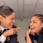Barrett Doss Instagram - Love this gal. Love y’all. A new season of @station19 starts tonight! P.S. 2 Broadway gals, double the fun!!! What should we duet next? #station19 #barrettdoss #merledandridge #vichughes #natashaross