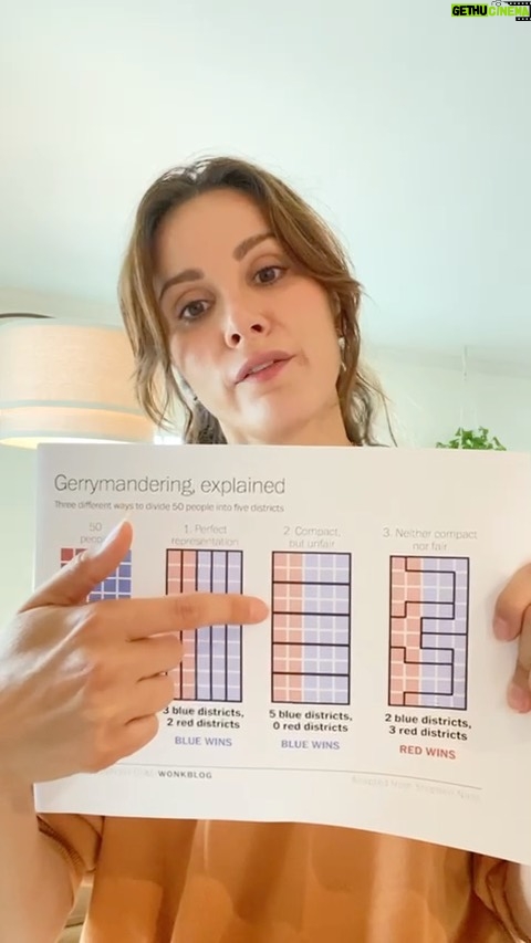 Barrett Doss Instagram - Our amazing @spampistefania is taking on Gerrymandering today! With visual aids! Gosh, I LOVE HER! Gerrymandering is the manipulation of the boundaries of an electoral constituency (for example, a district) to favor a certain party. This can happen on both sides of the aisle and is a common tool of voter suppression. Additionally today, on Indigenous People’s Day, I’d like to remind people that one of the most vulnerable and underrepresented voting groups in this country are the original inhabitants of it. Native Americans are frequent victims of voter suppression due to attempts to exploit geographic and economic obstacles, limited transportation, rejection of tribal ID’s, refusal to adapt to non-traditional addresses sometimes used on reservations, and yes, gerrymandered districts that limit the ability of these groups to have sufficient representation in the government. We must protect the right to vote for all people, and remember that many have never had the unobstructed right to equal rights and representation. I celebrate the accomplishments, courage, and strength of Indigenous People today, and I encourage you to do the same! https://www.google.com/amp/s/www.nytimes.com/2019/06/27/us/what-is-gerrymandering.amp.html https://www.americanbar.org/groups/crsj/publications/human_rights_magazine_home/voting-rights/how-the-native-american-vote-continues-to-be-suppressed/ https://m.lasvegassun.com/news/2020/jun/08/efforts-to-suppress-voting-rights-of-indigenous-pe/ https://www.aclu.org/news/voting-rights/this-law-makes-voting-nearly-impossible-for-native-americans-in-montana/