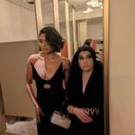 Barrett Doss Instagram - XXXmas w my lil marteeny Thanks @babylonmovie 🖤🖤🖤 Hair @davidcalhounhair 💕 Mu @glambynatalie 💕