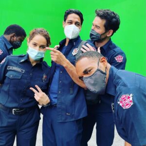 Barrett Doss Instagram - Tonight’s the night!!! Season 5 of @station19 starts tonight and WE ARE SO READY. 🔥💥☄️

Check us out at 8/9c on @abcnetwork