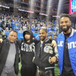 Barry Sanders Instagram – This was a cool moment for an old @detroitlionsnfl guy like me – @eminem @megatron @bigsean Ford Field
