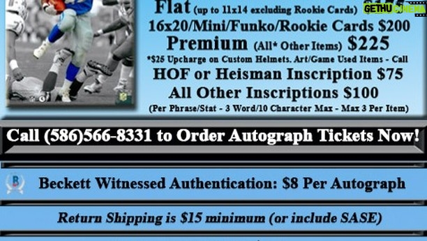 Barry Sanders Instagram - My buddies at @leaftradingcards made only 220 of these special cards for my Statue ceremony. Most went to my family, but I pulled out 10 to giveaway leading up to my #SchwartzSports signing on 10.28.23 - Share and Like this post & follow us both for a chance to win. #SandersSponsors #win #giveaway