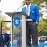 Barry Sanders Instagram - Today, outside of @fordfield, we unveiled a statue of @barrysanders, immortalizing a true Lions Legend.