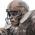 Barry Sanders Instagram - Today, outside of @fordfield, we unveiled a statue of @barrysanders, immortalizing a true Lions Legend.