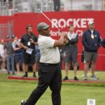 Barry Sanders Instagram - So great to be a part of the AREA 313 Celebrity Scramble again this year! Make sure you get your tickets for the @rocketclassic ! I stuck this shot by the way!