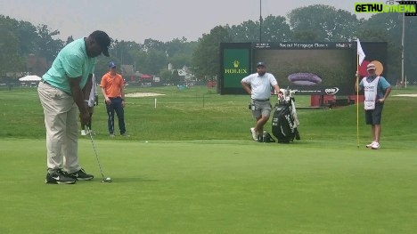 Barry Sanders Instagram - A slippery one at the @rocketmortgagclassic - thought I had that.