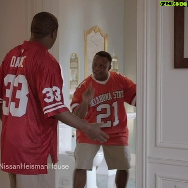 Barry Sanders Instagram - Who is excited to go into the @NissanUSA #HeismanHouse this year? I never know what to expect, but always know it will be great. Like and Share one of my favorite old ads and Follow Me for a chance to win a signed @paniniamerica card #sanderssponsors #freestuff #win #giveaway