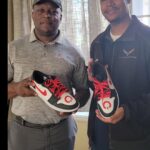 Barry Sanders Instagram - Check out the @rocketclassic @usnikefootball kicks @atwater_christopher made me for the #SpringClassic - Look Good - Play Good @detroitlionsnfl @pgatour