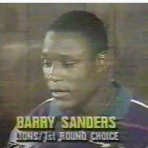 Barry Sanders Instagram - Things were different in my day with the @nfldraft 

The 1 thing that will be the same for those drafted this week, is that it will change their lives as much as it changed mine back in 1989. 

Good luck to you all, & I look forward to meeting the new @detroitlionsnfl 
 soon.

To see my draft day interview with #danpatrick from @espn - click here https://youtu.be/vfAvbzD0gy8