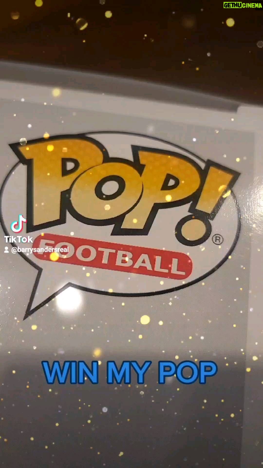 Barry Sanders Instagram - WIN A SIGNED @originalfunko #pop special @bestbuy limited edition on BarrySandersReal. #SandersSponsors! #TikTok tiktok.com/t/ZTRTuTQEb/ @detroitlionsnfl @nfldraft