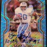 Barry Sanders Instagram - Let's give away one more @paniniamerica card - the @detroitlionsnfl & @nfl fans love the new batch of #personalsamples they sent over for me to give away - so like this and follow me for a chance to win this triple inscribed #prizm beauty - #sanderssponsors