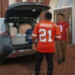 Barry Sanders Instagram - Hey @bryceyoung - It's #BathDay at the @nissanusa #heismanhouse - Don't forget to get #BigAL behind the ears. #NissanPartner Share our new ad and follow us for a chance to win a signed photo.