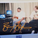 Barry Sanders Instagram – Hey @okstate @osuathletics today’s #SandersSponsor giveaway is for you.  Win this signed pic of me & #coachpatjones  from the first remote @heismantrophy win. SHARE this with your favorite #poke picture from my time there & follow us all for a chance to win.
#win