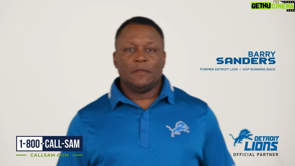 Barry Sanders Instagram - It GAMEDAY, and we are pumping up @detroitlionsnfl fans with another #sanderssponsors #giveaway from @800callsam Just share my new ad & follow us both for a chance to win. And if you get injured, don't go it alone - Get the #bernsteinadvantage #detvscar #win