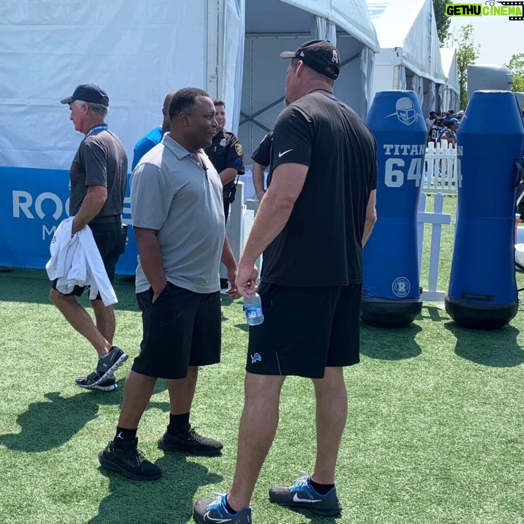 Barry Sanders Instagram - @detroitlionsnfl #coachcampbell gets you so pumped, I almost want to come back and play defense for.