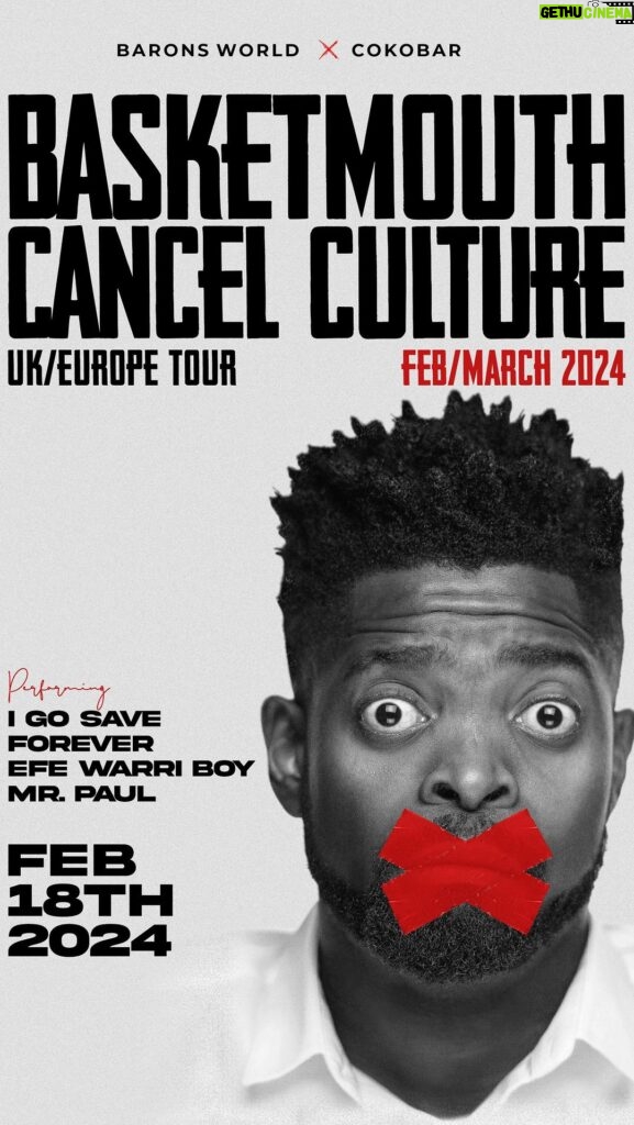 Basketmouth Instagram - UK/EUROPE! I’m back in 5months, this time I’m coming with a few of my very funny friends. @igosave @forevercfr @efewarriboy3 @mrpaulcfr Tickets NOW SELLING @ www.cokobar.com Ticket link in BIO. More cities will be announced soon.