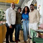 Basketmouth Instagram - Great creative meeting with Mr Ben Amadusan (Vice President Content Netflix Africa & Middle East) David. K (Coordinator Content, Africa) alongside Writer Extraordinaire Victoria Eze @mizvick #Kutukutukutu