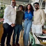 Basketmouth Instagram - Great creative meeting with Mr Ben Amadusan (Vice President Content Netflix Africa & Middle East) David. K (Coordinator Content, Africa) alongside Writer Extraordinaire Victoria Eze @mizvick #Kutukutukutu