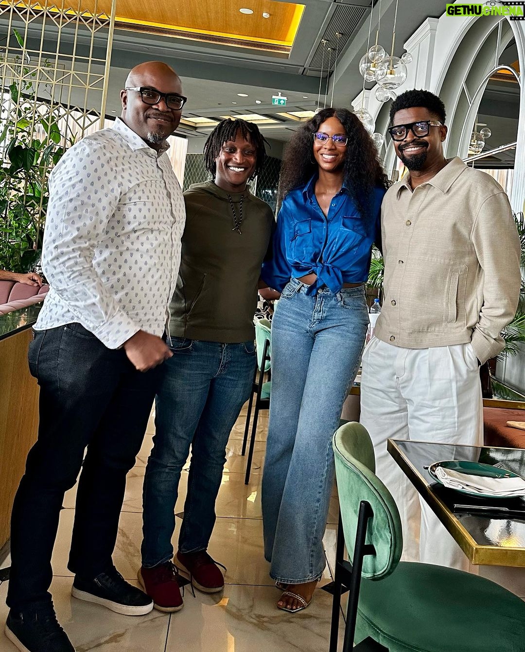 Basketmouth Instagram - Great creative meeting with Mr Ben Amadusan (Vice President Content Netflix Africa & Middle East) David. K (Coordinator Content, Africa) alongside Writer Extraordinaire Victoria Eze @mizvick #Kutukutukutu
