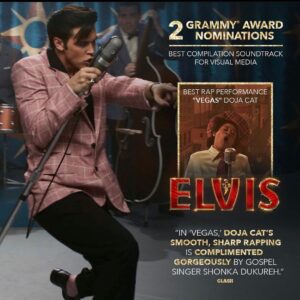 Baz Luhrmann Instagram - For all the artists and their passion to make this soundtrack and to you, the fans we are thrilled to now be Grammy nominated! Go Doja Go! @recordingacademy @elvismovie ⚡️