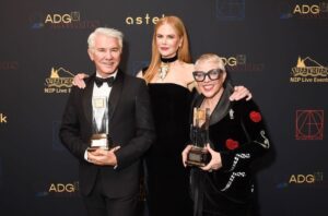 Baz Luhrmann Instagram - Unbelievably touched that Nicole came all the way from Australia to give CM and I this honor. It’s all about deep collaboration and to be standing next to my longest, dearest collaborator, my gifted and wonderful wife, made it all the more special. Thank you so much ADG.⚡️