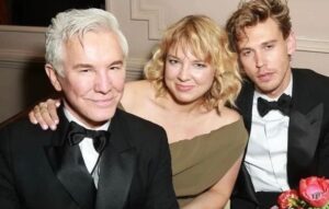 Baz Luhrmann Instagram - I was just so thrilled with the entire ELVIS creative family last night, big nods at BAFTA! Casting, Hair and Make up, My darling wife for costume & of course, this guy. Truly, truly extraordinary acting and nearly three years of dedication on his part. What a night. Thank you so much, @baftas. #elvismovie ⚡️