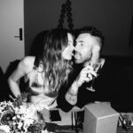 Behati Prinsloo Instagram - This dress though…☠️ celebrating the launch of our extra Añejo 🥃 last month… @calirosa @tabvintage #vintageJPG @adamlevine