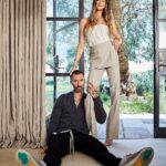 Behati Prinsloo Instagram - Thank you @archdigest ,we are officially adults now @adamlevine Photographer: @wabranowicz Design: @clementsdesign Interior styling: @amykchin styling: @danixmichelle and @madgoldman Writer: @mayer.rus make up: @nikkideroest hair: @michaelsilvahair Adams glam: @darcygilmore @shaularbiv and guest appearances by Bones and Charlie 🐶 🐶