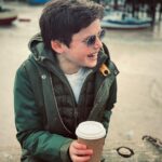Benjamin Evan Ainsworth Instagram - Long weekend! We’re taking a break from filming #Pinocchio. Family time at the beach. Happy days!