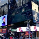 Benjamin Evan Ainsworth Instagram - Half a world away. It’s so incredible to see @thehaunting featured in Times Square. Genuinely, a dream come true. #thehauntingofblymanor #timessquare #thehaunting
