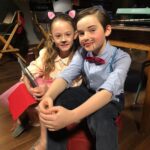 Benjamin Evan Ainsworth Instagram - Story Time fun with the amazing Amelie Bea Smith. My sister on screen and best friend behind the scenes of @thehaunting 🥰 #thehauntingofblymanor #netflix #perfectlysplendid #deaddoesntmeangone #gothicromance #intrepid #amblin #paramount #mileswingrave #florawingrave
